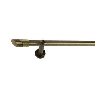16mm Metall Gardinenstange Vorhangstange 1-läufig Messing Antik Modern