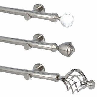 25mm Metall Gardinenstange Vorhangstange 1-läufig...