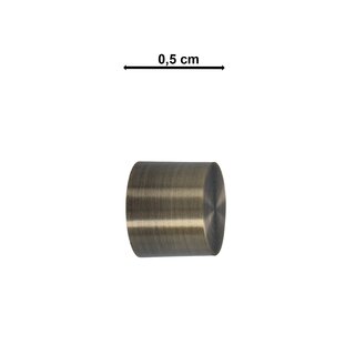 Sento 25/16mm Metall Gardinenstange Vorhangstange 2-läufig Messing Antik Classic 120 cm (2 Stangen 120cm) ALBANA