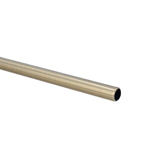 Sento 25/16mm Metall Gardinenstange Vorhangstange 2-lufig Messing Antik Classic 160 cm (2 Stangen 160cm) ILUSION