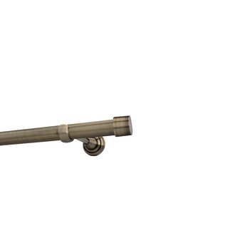 Sento 25mm Gardinenstange Vorhangstange Metall Wandmontage Messing Antik 360 cm Albana