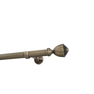 Sento 25mm Gardinenstange Vorhangstange Metall Wandmontage Messing Antik 180 cm Avanti