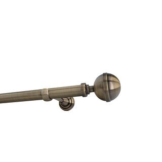 Sento 25mm Gardinenstange Vorhangstange Metall Wandmontage Messing Antik 120 cm Bona