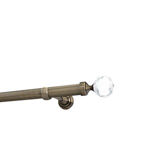 Sento 25mm Gardinenstange Vorhangstange Metall Wandmontage Messing Antik 360 cm Carla