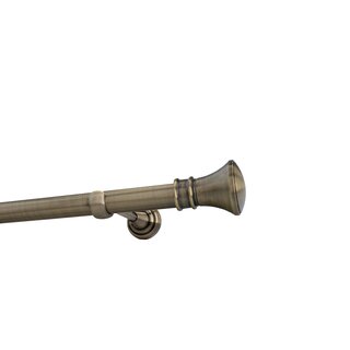 Sento 25mm Gardinenstange Vorhangstange Metall Wandmontage Messing Antik 140 cm Pryma