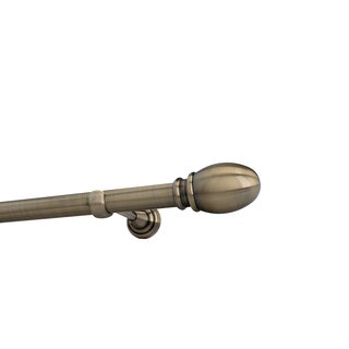 Sento 25mm Gardinenstange Vorhangstange Metall Wandmontage Messing Antik 360 cm Tulia