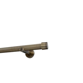 Sento 25mm Metall Gardinenstange Vorhangstange 1-lufig Messing Antik Modern 540 cm (3x180cm) ALBANA