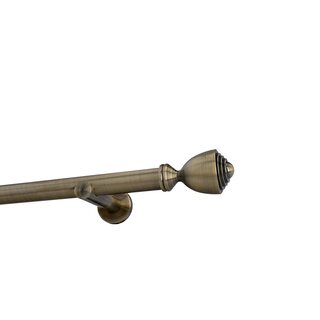 Sento 25mm Gardinenstange Vorhangstange Wandmontage Messing Antik Modern 140 cm Avanti