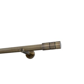 Sento 25mm Gardinenstange Vorhangstange Wandmontage Messing Antik Modern 120 cm Ilusion