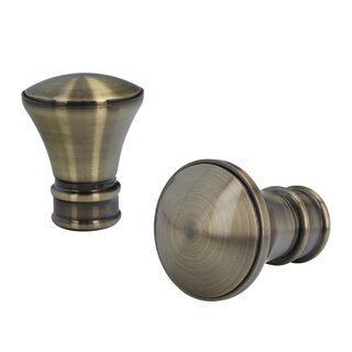 Sento 25mm Metall Gardinenstange Vorhangstange 1-lufig Messing Antik Modern 540 cm (3x180cm) PRYMA