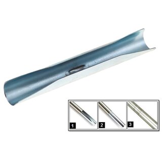 Sento Gardinenstange Vorhangstange 25/19mm 2-lufig Wandmontage Edelstahl Optik 540 cm AVANTI