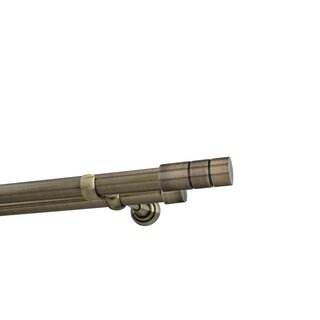 Sento 25/25mm Gardinenstange Vorhangstange Metall Wandmontage Messing Antik 280 cm Ilusion