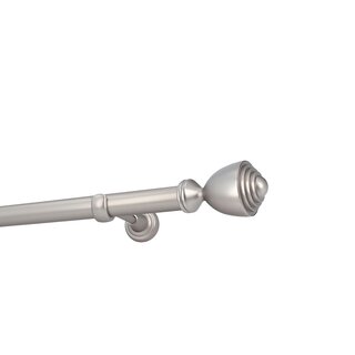 Sento 25mm Gardinenstange Vorhangstange Metall Wandmontage Satin Matt 120 cm Avanti