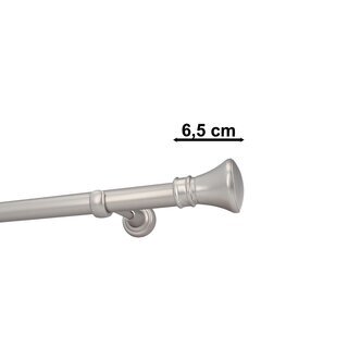 Sento 25mm Gardinenstange Vorhangstange Metall Wandmontage Satin Matt 600 cm Pryma