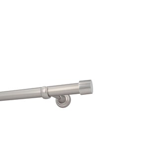 Sento 25mm Gardinenstange Vorhangstange Metall Wandmontage Satin Matt 140 cm Albana
