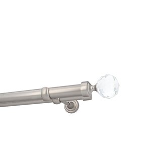 Sento 25/19mm Gardinenstange Vorhangstange Metall Wandmontage Satin Matt 160 cm Carla