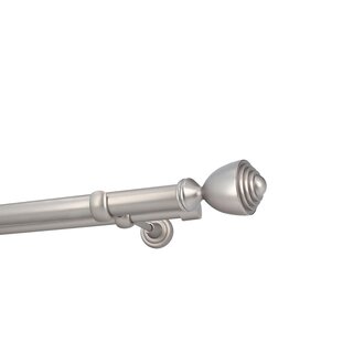 Sento 25/19mm Gardinenstange Vorhangstange Metall Wandmontage Satin Matt 180 cm Avanti