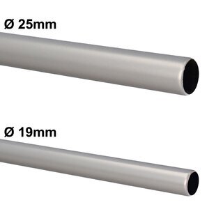 Sento 25/19mm Gardinenstange Vorhangstange Metall Wandmontage Satin Matt 180 cm Avanti