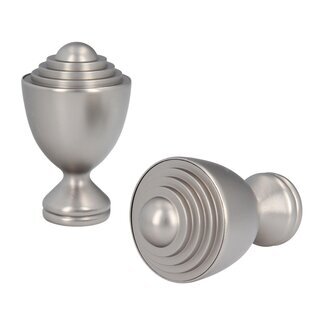 Sento 25/19mm Gardinenstange Vorhangstange Metall Wandmontage Satin Matt 180 cm Avanti