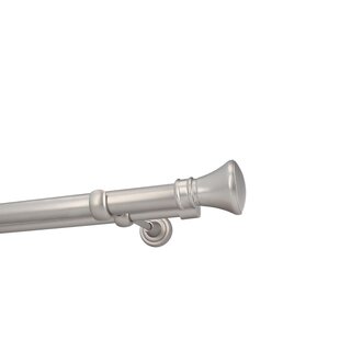 Sento 25/19mm Gardinenstange Vorhangstange Metall Wandmontage Satin Matt 140 cm Pryma