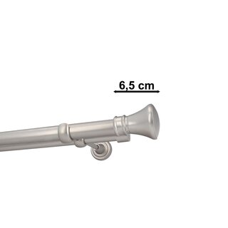 Sento 25/19mm Gardinenstange Vorhangstange Metall Wandmontage Satin Matt 140 cm Pryma
