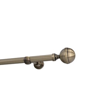 Sento 19mm Gardinenstange Vorhangstange Metall Wandmontage Messing Antik 360 cm Bona