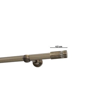 Sento 19mm Gardinenstange Vorhangstange Metall Wandmontage Messing Antik 160 cm Dola
