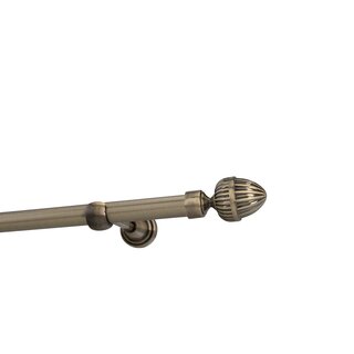 Sento 19mm Gardinenstange Vorhangstange Metall Wandmontage Messing Antik 420 cm Donata