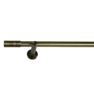 19mm Metall Gardinenstange Vorhangstange 1-lufig Messing Antik Modern