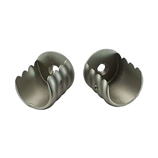 Sento 16mm Metall Zubeh�r f�r Gardinenstangen Vorhangstangen Satin Matt
