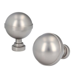 Sento 25mm Metall Zubeh�r f�r Gardinenstangen Vorhangstangen Satin Matt