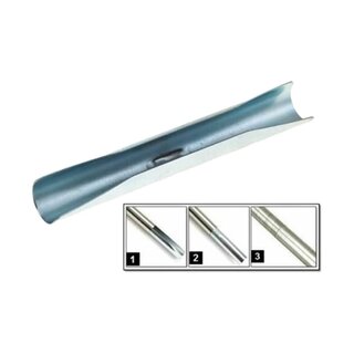 Sento 25mm Gardinenstange Vorhangstange Metall Deckenmontage Edelstahl Optik 240 cm Avanti