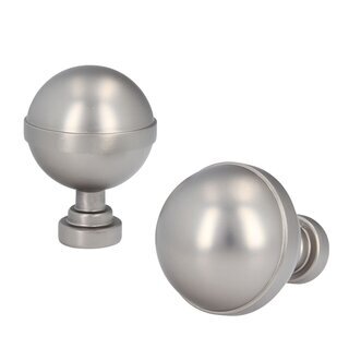 Sento 19mm Metall Zubeh�r f�r Gardinenstangen Vorhangstangen Satin Matt