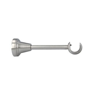 Sento 16mm Metall Zubeh�r f�r Gardinenstangen Vorhangstangen Edelstahl Optik