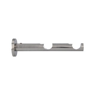Sento 16mm Metall Zubeh�r f�r Gardinenstangen Vorhangstangen Edelstahl Optik
