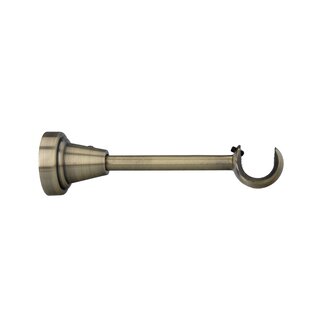 Sento 16mm Metall Zubeh�r f�r Gardinenstangen Vorhangstangen Messing Antik