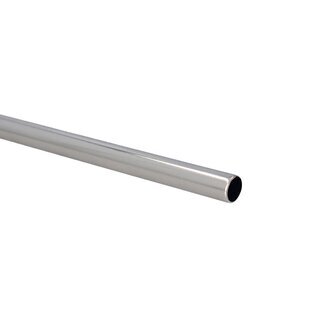 Sento 19mm Metall Zubeh�r f�r Gardinenstangen Vorhangstangen Edelstahl Optik � 19 mm Stange 180cm