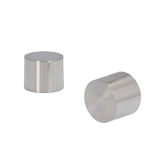 Sento 19mm Metall Zubeh�r f�r Gardinenstangen Vorhangstangen Edelstahl Optik � 19 mm 2x Endst�cke Albana