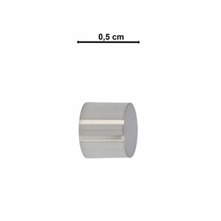 Sento Metall Zubehr fr  19 mm Gardinenstangen in Edelstahl Optik  19mm 2x Endkappe Zoya