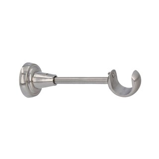 Sento 25mm Metall Zubeh�r f�r Gardinenstangen Vorhangstangen Edelstahl Optik