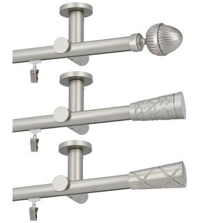 Sento 19mm Metall Gardinenstange mit Innenlauf...