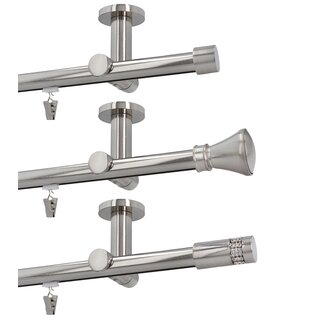 Sento 19mm Metall Gardinenstange mit Innenlauf...