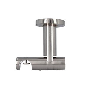 Gardinenstange Innenlauf 19mm 1-l�ufig Deckenmontage Edelstahl Optik 400 cm Barocco