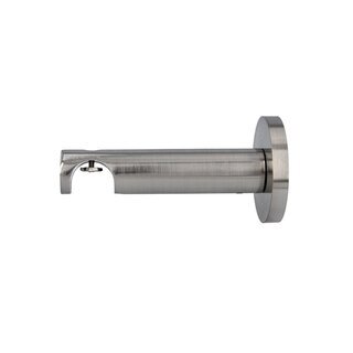 Sento 19mm Metall Gardinenstange mit Innenlauf Wandmontage Edelstahl Optik