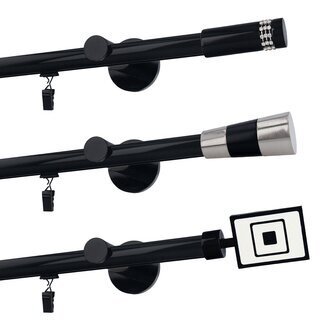Sento 19mm Metall Gardinenstange mit Innenlauf...