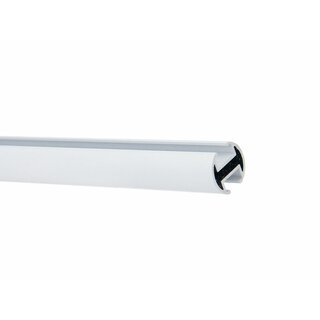 Gardinenstange Innenlauf 19mm 1-läufig Wandmontage Weiß Glanz Corso 120 cm