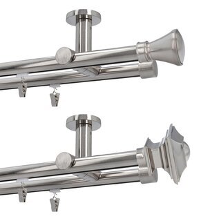 Sento 19/19mm Metall Gardinenstange mit Innenlauf...