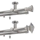 Sento 19/19mm Metall Gardinenstange mit Innenlauf...