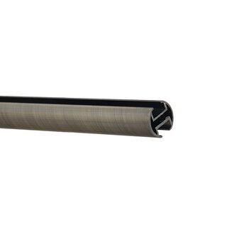 Gardinenstange Innenlauf 19/19mm 2-lufig Deckenmontage Messing Antik Kenta 400 cm