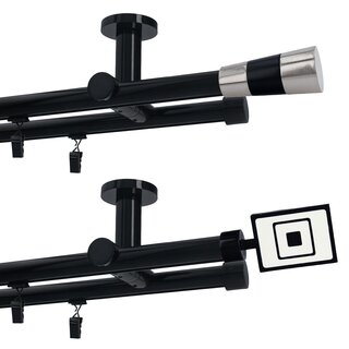 Sento 19/19mm Metall Gardinenstange mit Innenlauf...